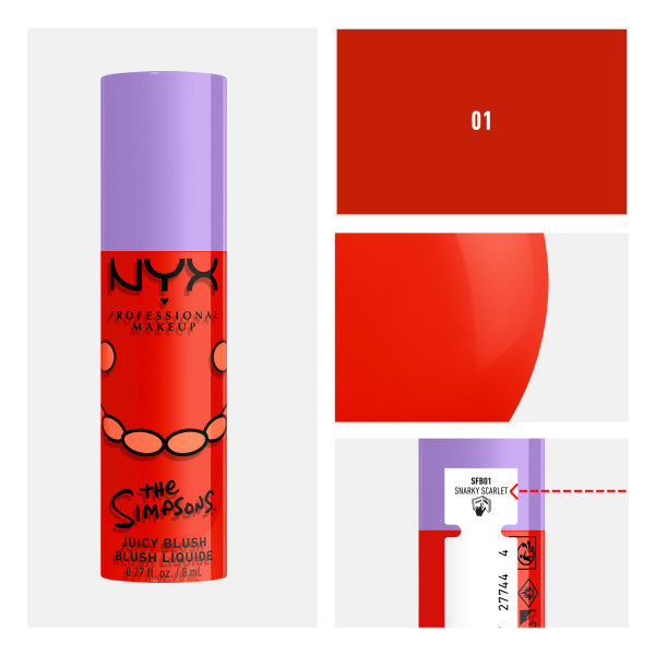 NYX Professional MakeUp Saucy Sisters Fat Cheeks róż do policzków w płynie 8ml