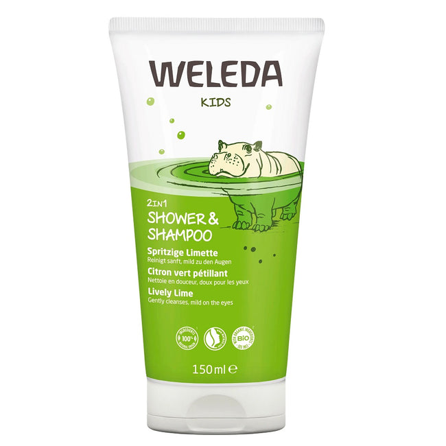 Weleda Kids 2w1 szampon i płyn do mycia ciała Lively Lime 150ml
