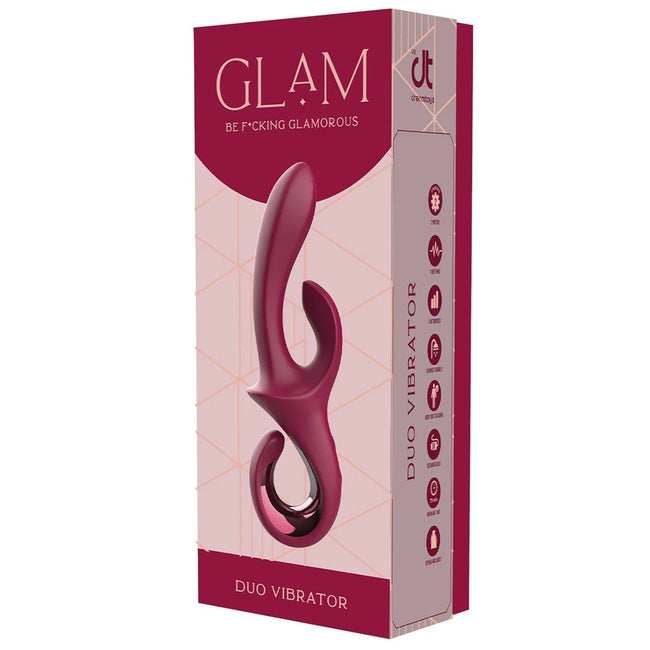 Dream Toys Glam Duo Vibrator wibrator duo z powiększoną główką Czerwony