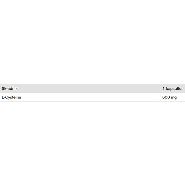 Doctor Life L-Cysteine 600mg suplement diety 100 kapsułek