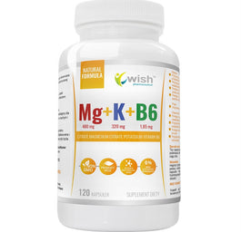 WISH Pharmaceutical Mg+K+B6 suplement diety 120 kapsułek