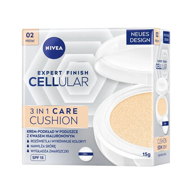 Nivea Expert Finish Cellular 3in1 Care Cushion krem-podkład w poduszce SPF15