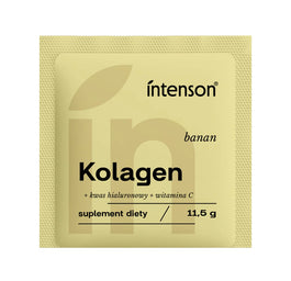 Intenson Kolagen + Witamina C + Kwas Hialuronowy suplement diety Banan 11.5g