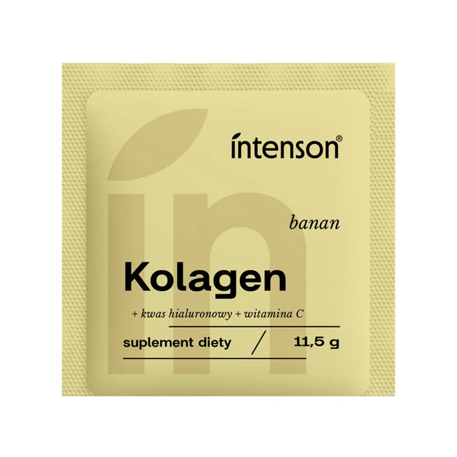 Intenson Kolagen + Witamina C + Kwas Hialuronowy suplement diety Banan 11.5g