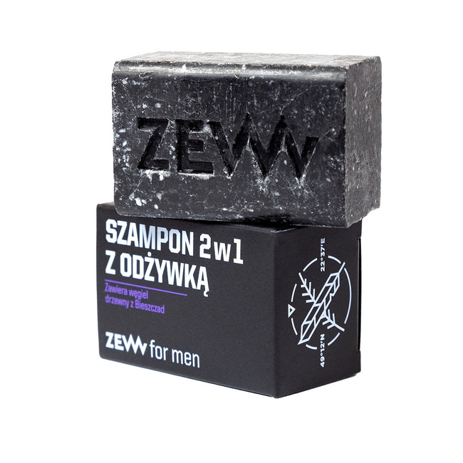 Zew For Men Szampon 2w1 z odżywką z węglem drzewnym z Bieszczad 85ml