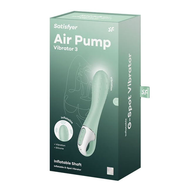 Satisfyer Air Pump Vibrator 3 wibrator z pompką do punktu G Mint