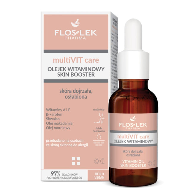 Floslek multiVIT care olejek witaminowy skin booster 30ml