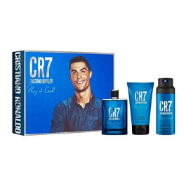 Cristiano Ronaldo CR7 Play it Cool zestaw woda toaletowa spray 100ml + żel pod prysznic 150ml + dezodorant spray 150ml