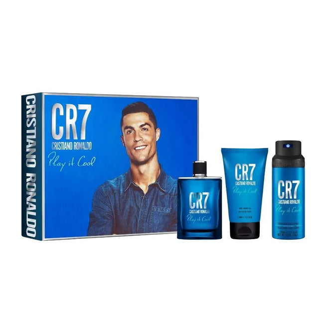 Cristiano Ronaldo CR7 Play it Cool zestaw woda toaletowa spray 100ml + żel pod prysznic 150ml + dezodorant spray 150ml