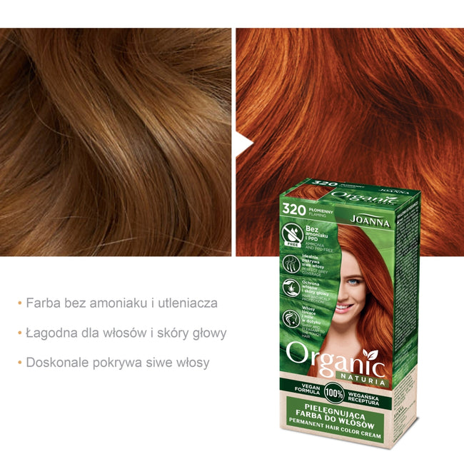 Joanna Naturia Organic pielęgnująca farba do włosów