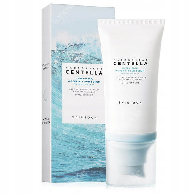 SKIN1004 Madagascar Centella Hyalu-Cica Water-Fit Sun Serum lekki nawilżający krem przeciwsłoneczny SPF50+ PA++++ 50ml