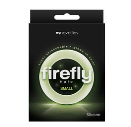 NS Novelties Firefly Halo Small świecący w ciemności pierścień erekcyjny Clear