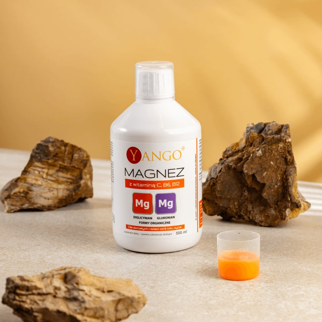 Yango Magnez z witaminą C B6 i B12 suplement diety w płynie 500ml