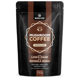 Solve Labs Mushroom Coffee kawa mielona arabica Lion's mane + Rhodiola 330g