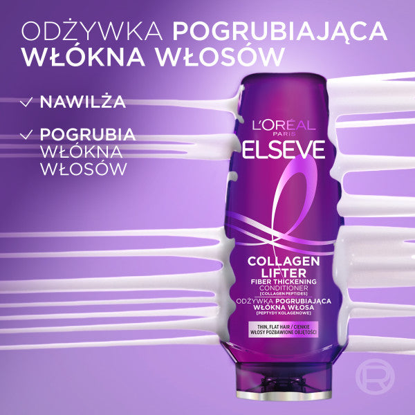 L'Oreal Paris Elseve Collagen Lifter odżywka pogrubiająca włókna włosa 200ml