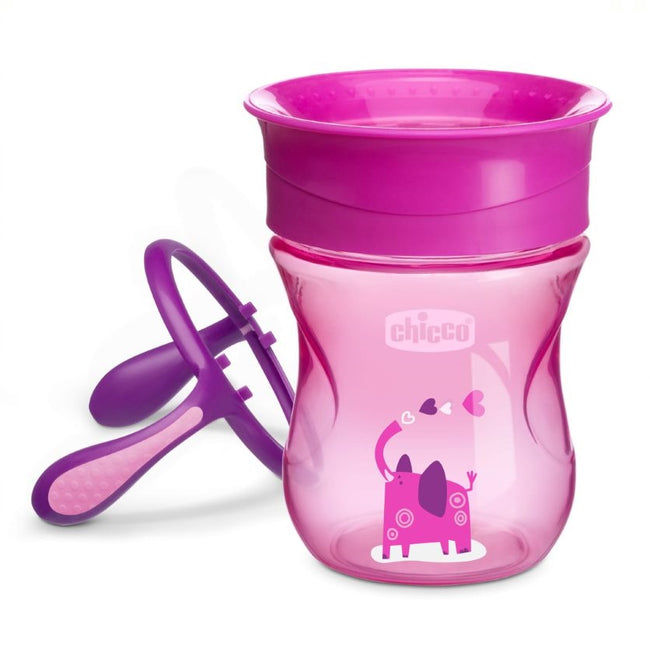 Chicco Perfect Cup 360° kubek do nauki samodzielnego picia 12m+ Girl 200ml