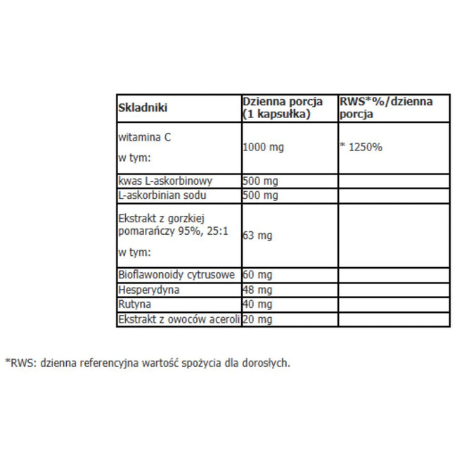 Aliness Witamina C 1000 mg Plus suplement diety 100 kapsułek
