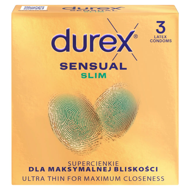 Durex Sensual Slim prezerwatywy lateksowe 3szt