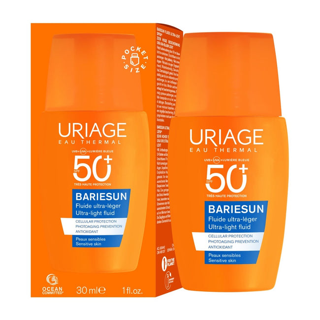 URIAGE Bariesun ultralekki fluid ochronny do twarzy SPF50+ 30ml