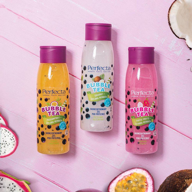 Perfecta Bubble Tea skoncentrowany żel pod prysznic Coconut + Zielona Herbata 400ml