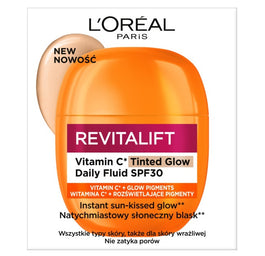 L'Oreal Paris Revitalift Vitamin C Tinted Glow lekki koloryzujący fluid SPF30 40ml