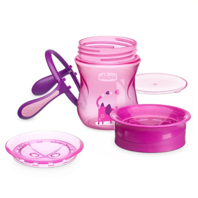 Chicco Perfect Cup 360° kubek do nauki samodzielnego picia 12m+ Girl 200ml