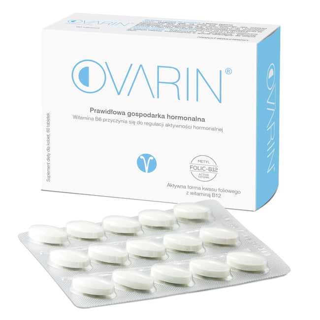 Ovarin Suplement diety wspomagający utrzymanie prawidłowej gospodarki hormonalnej 60 tabletek