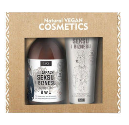 LaQ Zapach Seksu i Biznesu zestaw żel pod prysznic 500ml + balsam do ciała w tubie 200ml