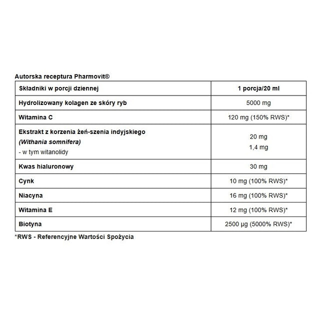 Pharmovit Kolagen rybi 5000mg suplement diety w płynie 500ml