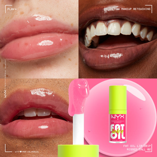 NYX Professional MakeUp Fat Oil Lip Drip Kit zestaw olejków do ust 4x4.8ml