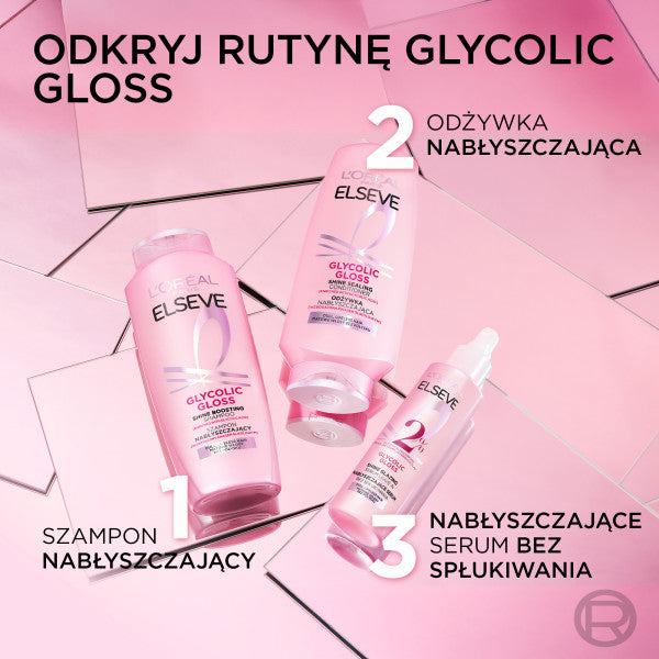 L'Oreal Paris Elseve Glycolic Gloss odżywka nabłyszczająca do włosów matowych 200ml