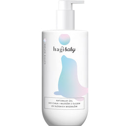 Hagi Baby naturalny żel do ciała i włosów z olejem ze słodkich migdałów 250ml