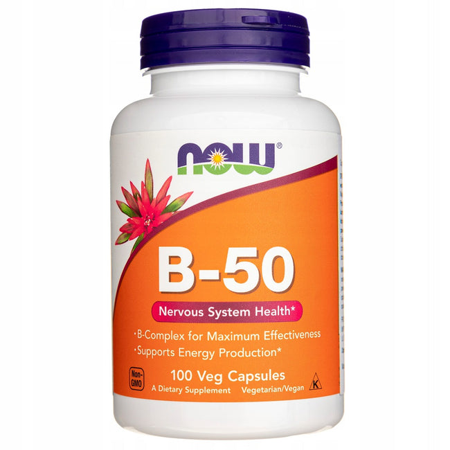 Now Foods Witamin B-50 suplement diety 100 kapsułek