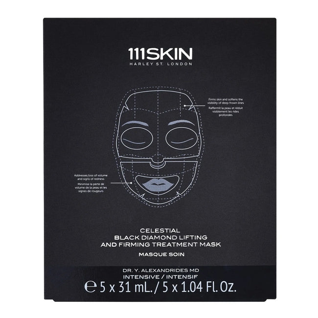 111Skin Celestial Black Diamond liftingująca i ujędrniająca maseczka w płachcie 5x31ml