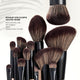 JESSUP Duo-End Brush Versatility Collection zestaw dwustronnych pędzli do makijażu Peach Dust 7szt.