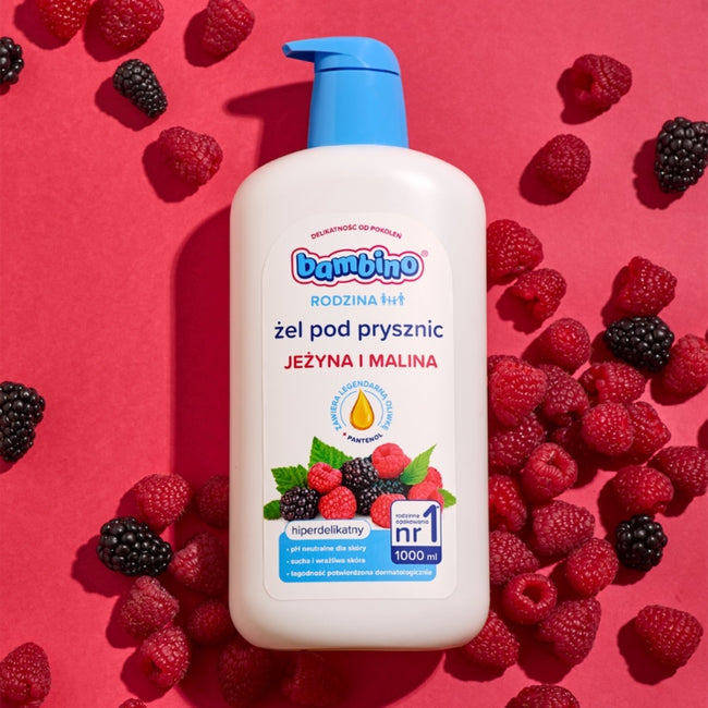 Bambino Rodzina żel pod prysznic hiperdelikatny Jeżyna i Malina 1000ml