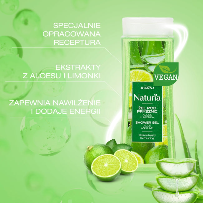 Joanna Naturia żel pod prysznic aloes i limonka 300ml