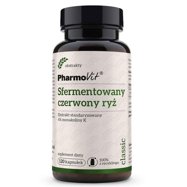Pharmovit Sfermentowany czerwony ryż suplement diety 120 kapsułek
