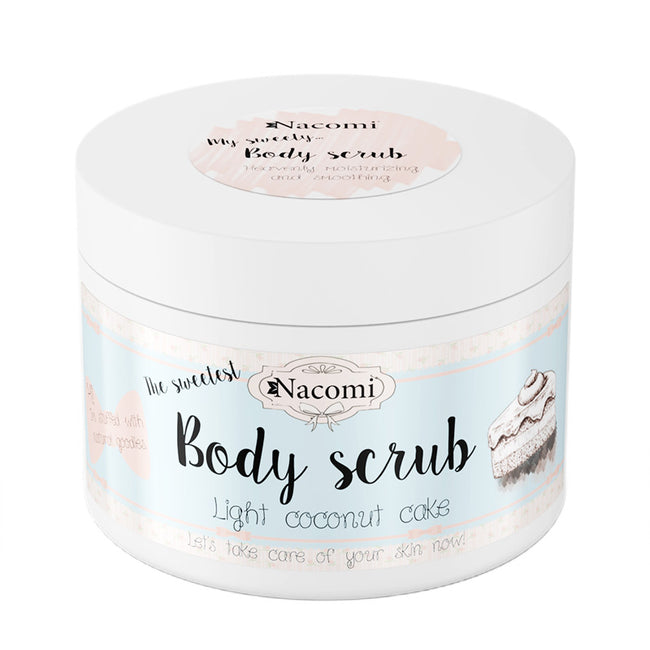 Nacomi Cukrowy peeling do ciałal ekki kokosowy tort 200g