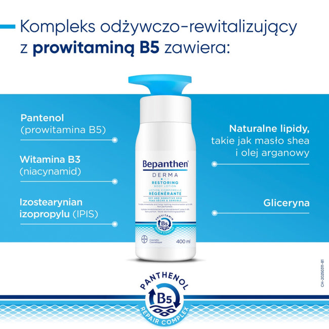 Bepanthen Derma nawilżająco-odżywczy balsam do ciała 400ml