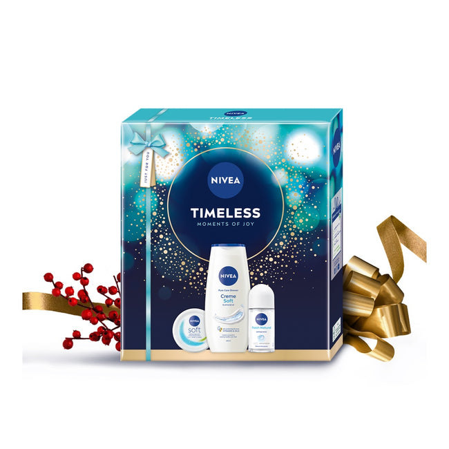 Nivea Timeless zestaw krem intensywnie nawilżający 100ml + żel pod prysznic 250ml + antyperspirant w kulce 50ml