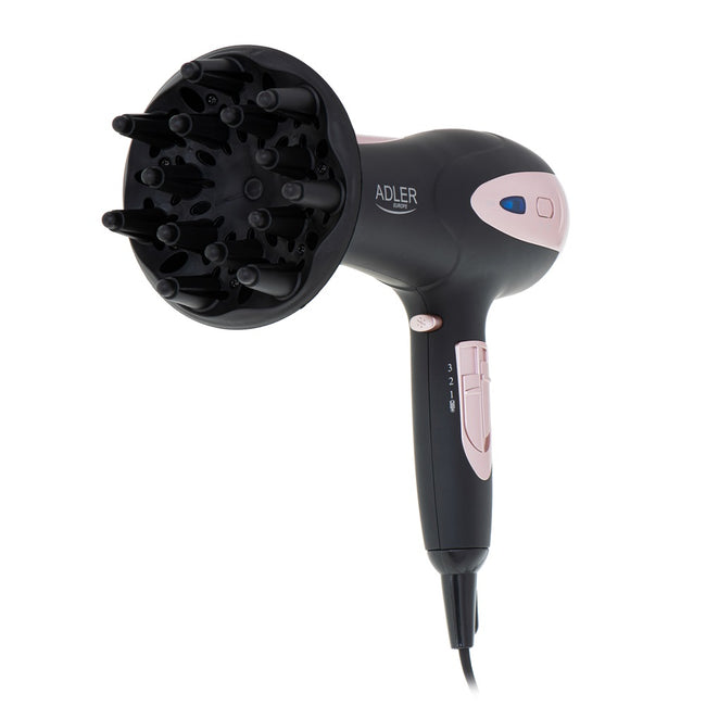 Adler Suszarka do włosów z dyfuzorem 2200W ION AD 2248 Czarna