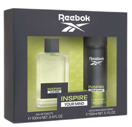 Reebok Inspire Your Mind Men zestaw woda toaletowa spray 100ml + dezodorant spray 150ml