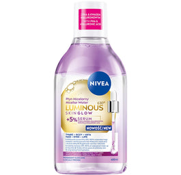 Nivea Luminous630® Skin Glow płyn micelarny z 5% serum 400ml