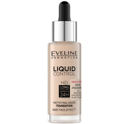 Eveline Cosmetics Liquid Control HD matujący podkład do twarzy z niacynamidem