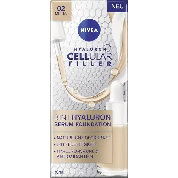Nivea Cellular Filler 3in1 Hyaluron Serum Foundation podkład do twarzy