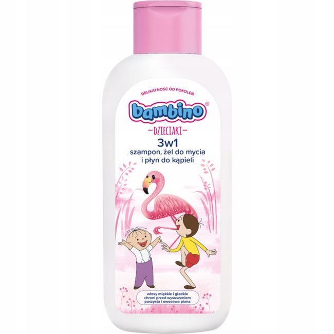 Bambino Dzieciaki 3w1 szampon żel pod prysznic i płyn do kąpieli Flaming 400ml