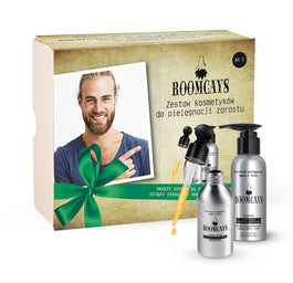 ROOMCAYS Zestaw #3 kosmetyków dla mężczyzn szampon do brody 120ml + olejek do brody 50ml