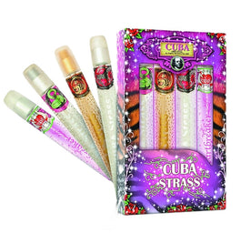 Cuba Original Cuba Strass zestaw Snake woda perfumowana spray 35ml + Tiger woda perfumowana spray 35ml + Zebra woda perfumowana spray 35ml + Heartbreaker woda perfumowana spray 35ml