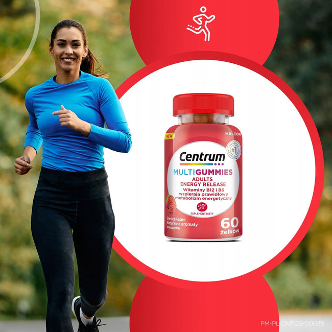 Centrum MultiGummies Adults Energy Release suplement diety 60 żelków